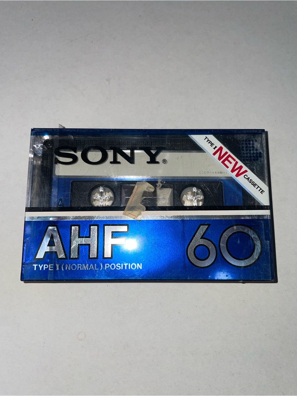 SONY AHF 60 TYPE I BLANK CASSETTE TAPE (1) (SEALED) Made In Japan